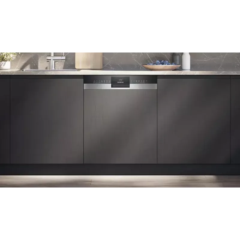 Máquina de lavar loiça Siemens iQ300 SN53HS16AE semi-integrada, 13 conjuntos de louça, 42 dB, 9 L/ciclo, classe energética C