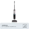 Ariete 2483 Aqua Force Wash & Vacuum, aspirador inteligente, limpa-chãos sem fios, bateria, aspira e lava, pelos de animais, sujidade seca e húmida, capacidade de 700 ml, acessórios incluídos