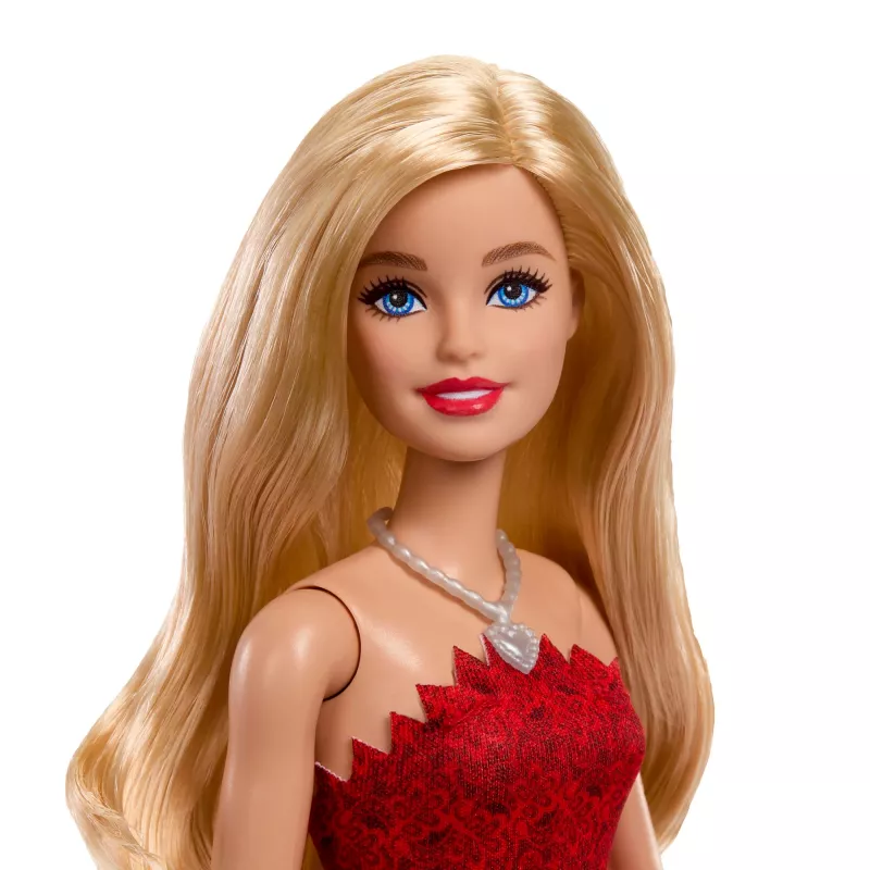 Barbie Mattel 80.º aniversário boneca de moda de aniversário vermelho-rubi com vestido vermelho e acessórios
