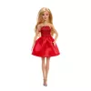 Barbie Mattel 80.º aniversário boneca de moda de aniversário vermelho-rubi com vestido vermelho e acessórios