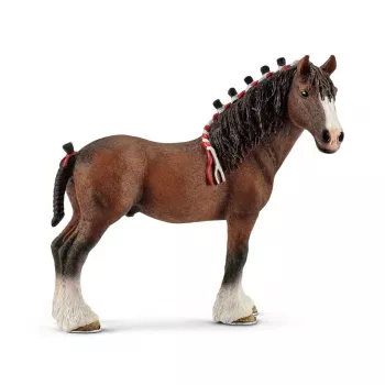 schleich FARM WORLD Clydesdale-Wallach, 3 ano(s), animais da quinta / brinquedo de quinta, cavalos, multicolor, plástico, 1 unid.
