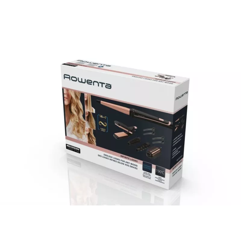 Rowenta Infinite Looks CF4231 Multistyler quente preto, bronze 1,8 m