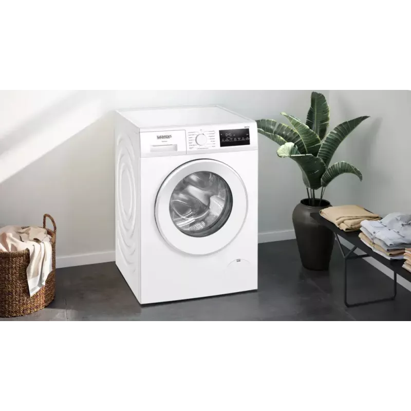 Máquina de lavar roupa Siemens iQ300 WM14N271 de carregamento frontal 8 kg 1351 rpm branca classe A