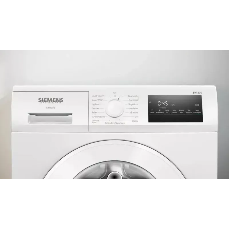 Máquina de lavar roupa Siemens iQ300 WM14N271 de carregamento frontal 8 kg 1351 rpm branca classe A