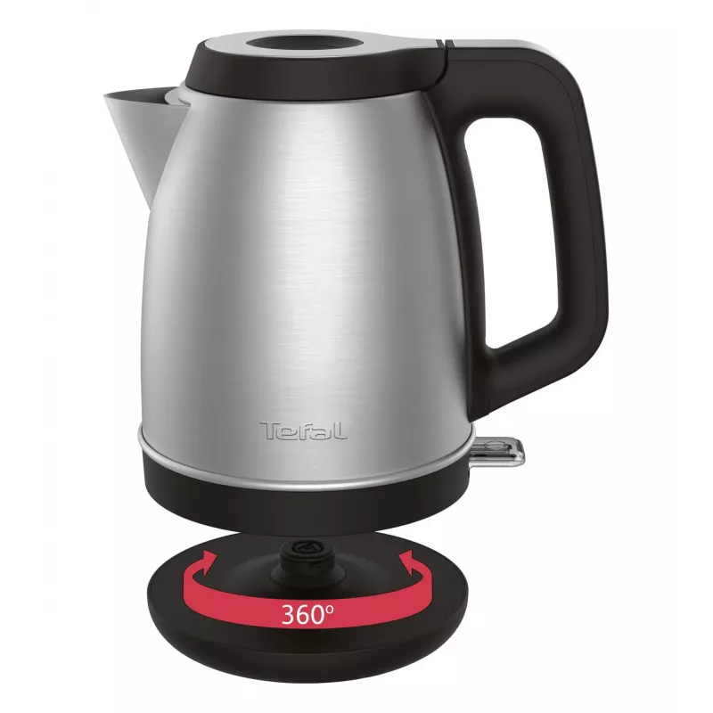 Chaleira Tefal KI280D 1,7 l 2400 W preta, aço inoxidável