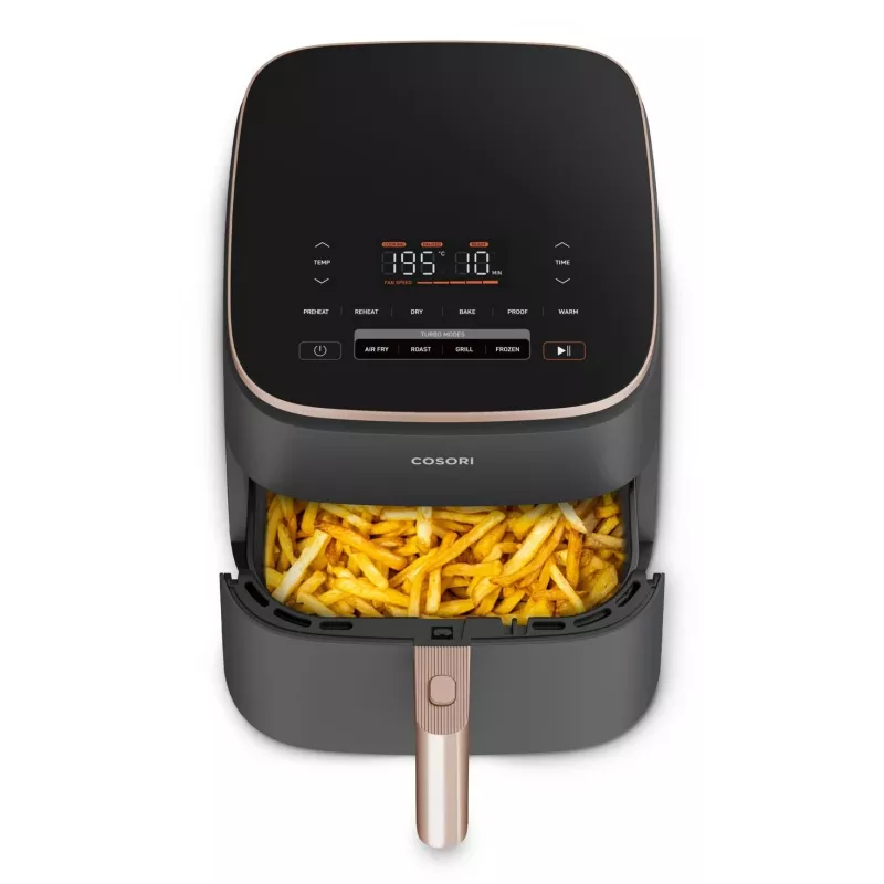 Fritadeira de ar quente Cosori Turbo Blaze Chef Edition Single 6 L independente 1725 W preta, ouro rosa