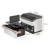 Fritadeira de ar quente Cosori Dual Blaze Twinfry Chef Edition Double 10 L de pé 2800 W ouro-rosado, branca
