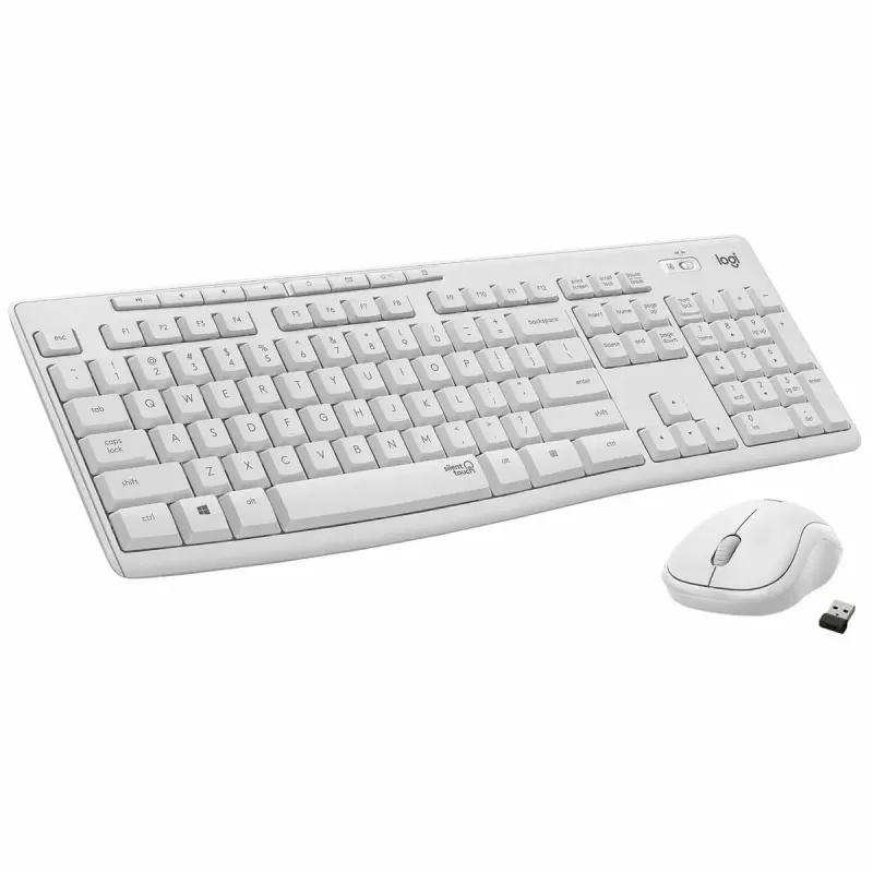 Conjunto Logitech MK295 Silent Wireless teclado RF Wireless QWERTY US International branco