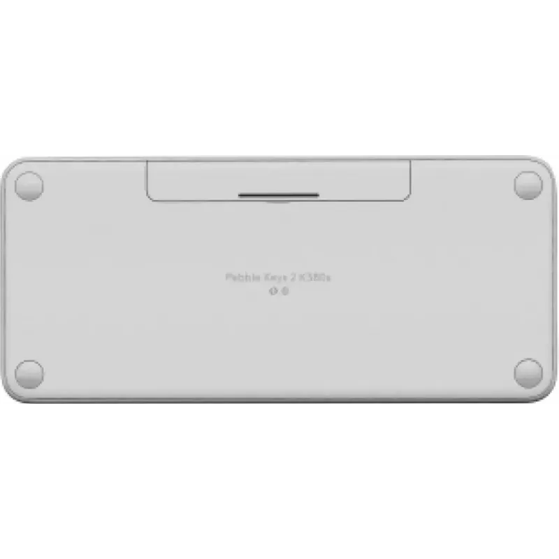 Teclado Logitech Pebble Keys 2 K380s universal RF Wireless Bluetooth QWERTY dinamarquês finlandês norueguês sueco branco