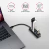 Hub USB-C 3.2 Gen 1 metálico mini AXAGON HUE-M1C