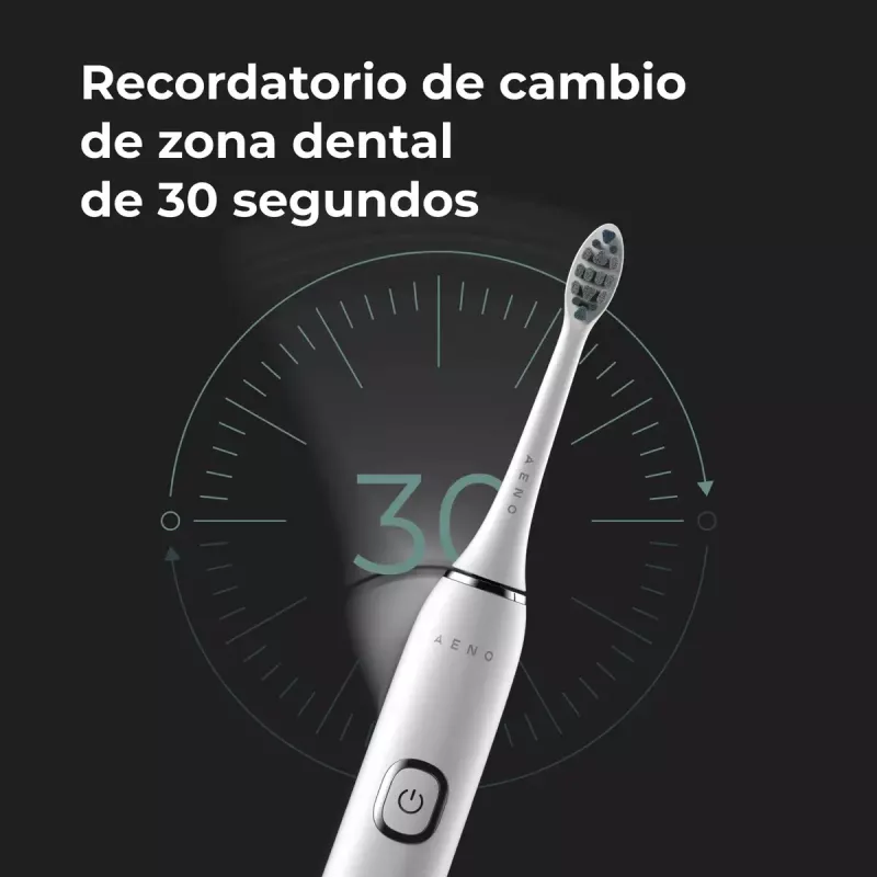 Escova de dentes sónica AENO DB5 branca 5 modos carregamento sem fios