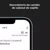 Escova de dentes elétrica sónica AENO DB2S preta 4 modos 46000rpm