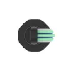 Escova de dentes elétrica sónica AENO DB2S preta 4 modos 46000rpm
