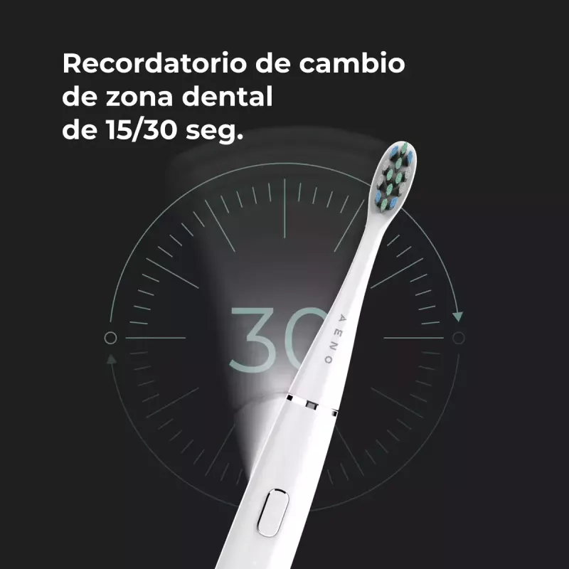 Escova de dentes sónica AENO DB1S branca 4 modos 46000 rpm