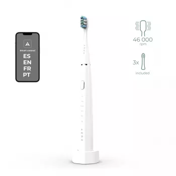 Escova de dentes sónica AENO DB1S branca 4 modos 46000 rpm
