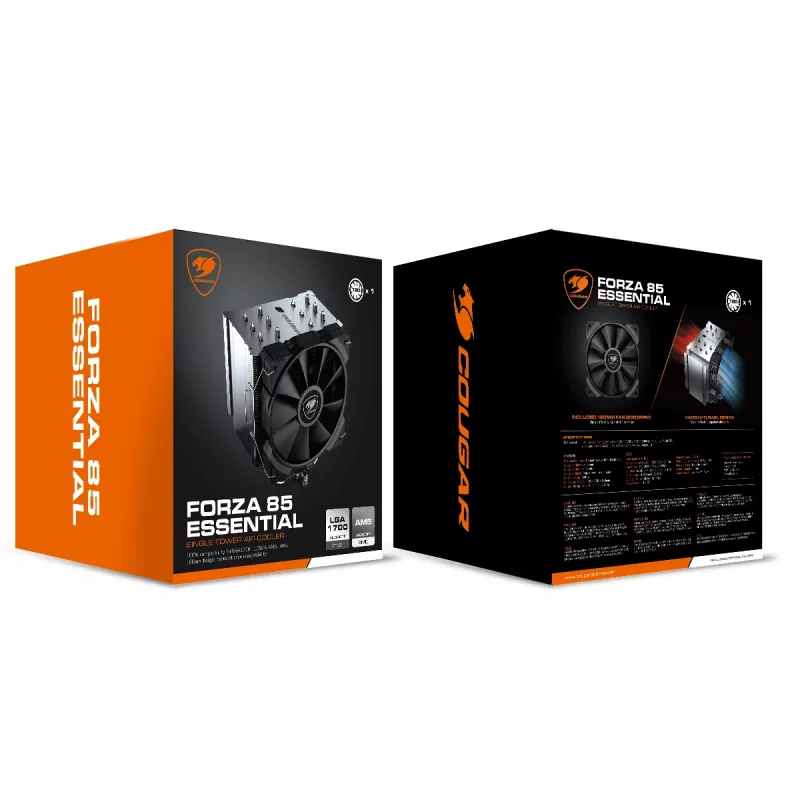 Dissipador/radiador COUGAR Gaming CGR-FZAE85 12 cm preto