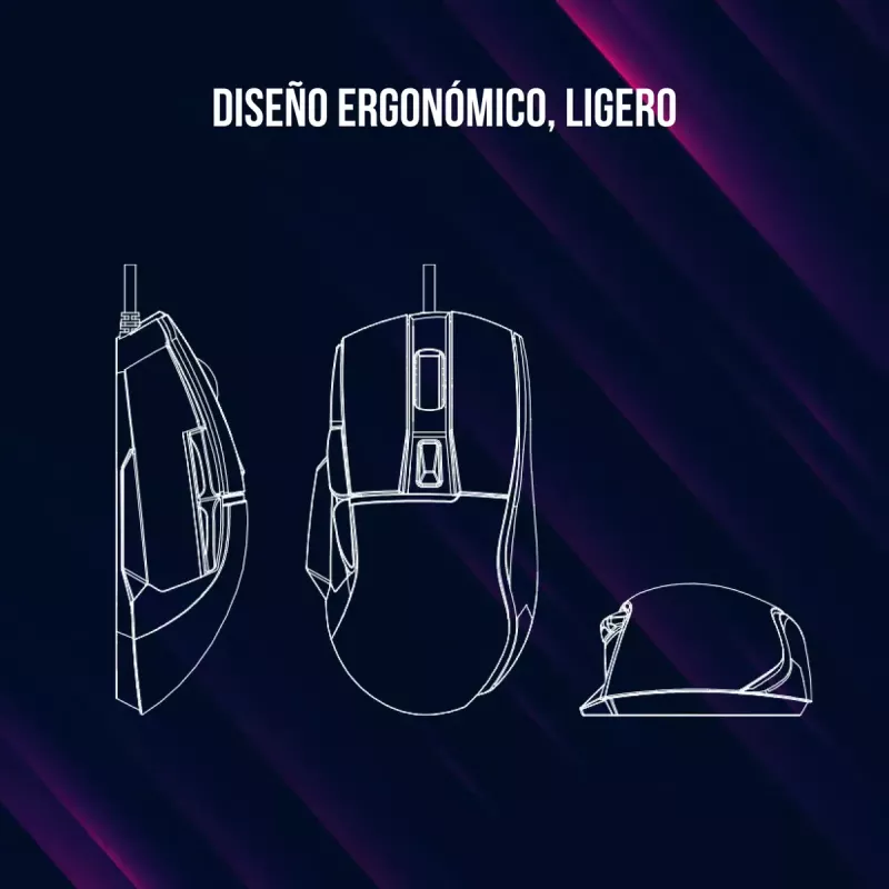 Rato Lorgar Jetter 357 Gaming ótico destro