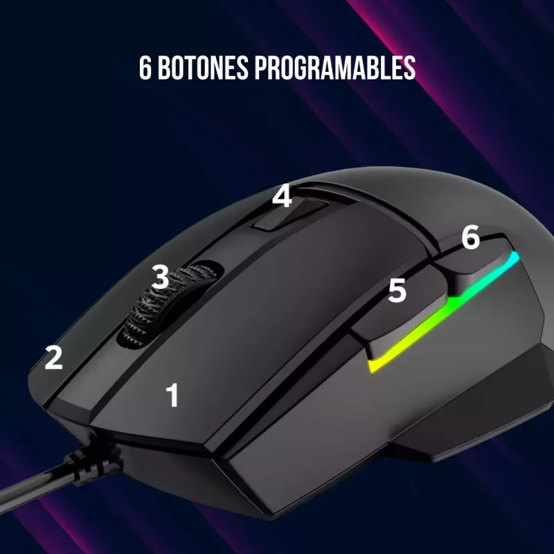 Rato Lorgar Jetter 357 Gaming ótico destro