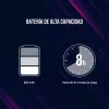 Lorgar TRIX-510 comando de jogo, preto, BT5.0, bateria integrada de 600 mAh, Type-C