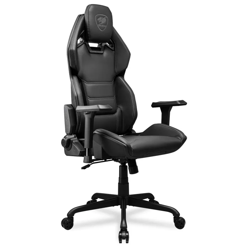 Cadeira para jogos COUGAR HOTROD CGR-ARX-BLB, couro sintético, apoios de braços 3D, até 136 kg, preta