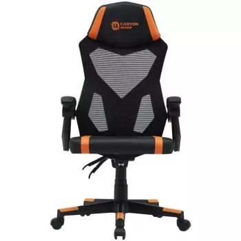 Cadeira gaming Canyon Flow MCH01 assento rígido Preto Laranja 120 kg