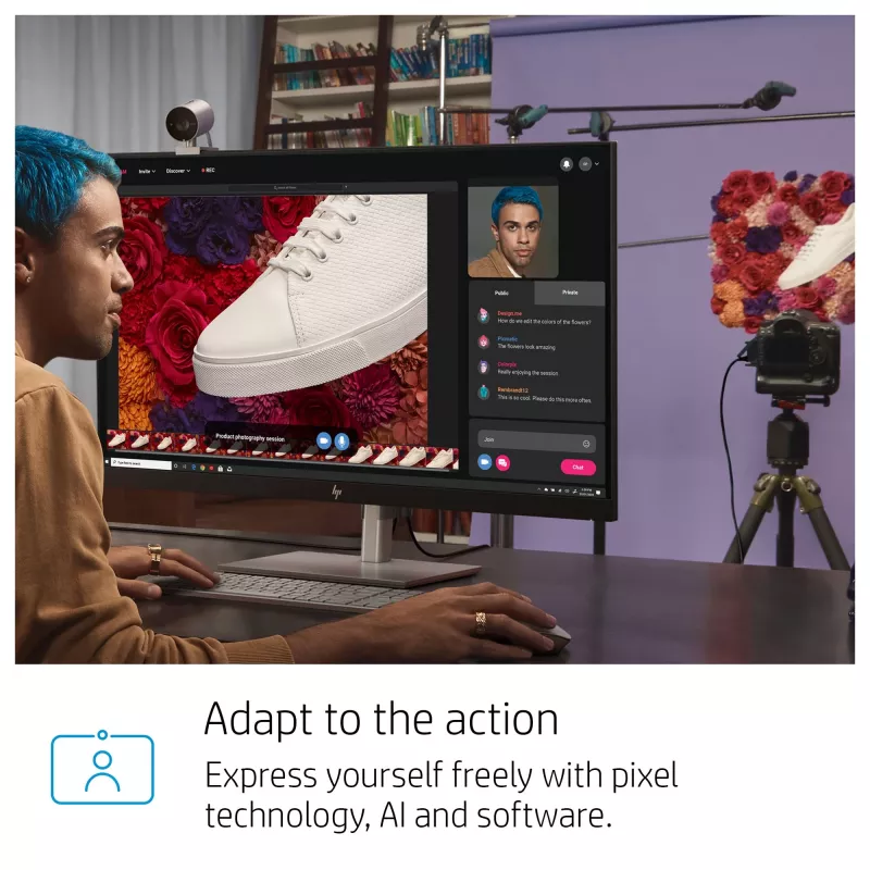 Webcam HP 950 4K, 3840 x 2160 píxeis, Full HD, 30 fps, 1x, Auto, Auto