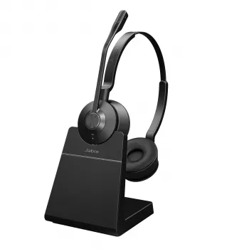 Jabra Engage 55 - USB-C UC Stereo Stand, EMEA/APAC, sem fios, escritório/call center, 83 g, headset, Preto, Titânio