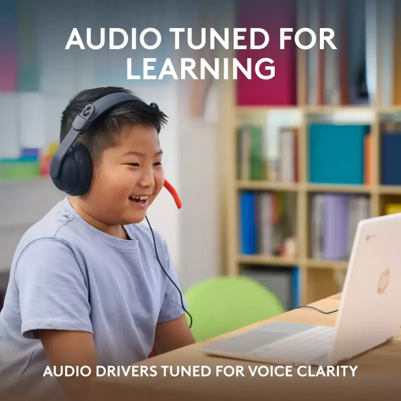 Headset Logitech Zone Learn On Ear 3,5 mm jack