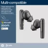 HP Poly Poly Voyager Free 60 UC Carbon preto auriculares + adaptador BT700 USB-A + estojo de carregamento básico
