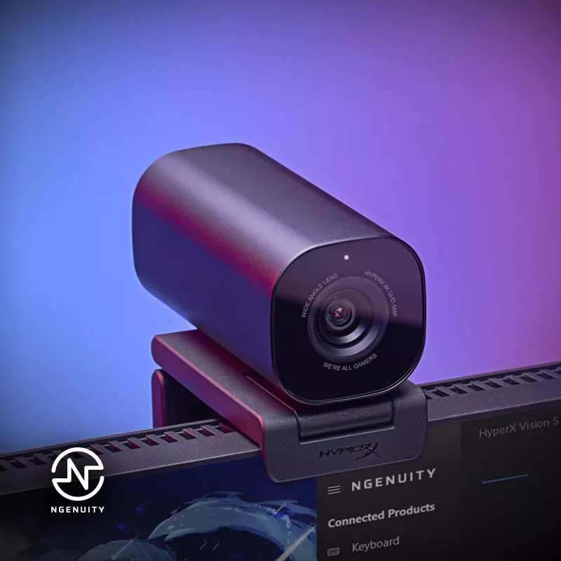 Câmara web HyperX Vision S 75X30AA, rotação/inclinação