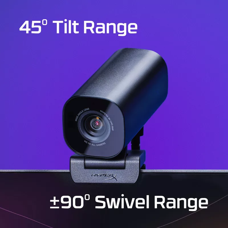 Câmara web HyperX Vision S 75X30AA, rotação/inclinação