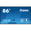 Ecrã de sinalética iiyama LH8664UHS-B2AG Digital Signage ecrã plano 2,17 m (85,6 polegadas) Wi-Fi 500 cd/m² 4K Ultra HD preto processador integrado Android 11 24/7