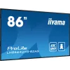Ecrã de sinalética iiyama LH8664UHS-B2AG Digital Signage ecrã plano 2,17 m (85,6 polegadas) Wi-Fi 500 cd/m² 4K Ultra HD preto processador integrado Android 11 24/7