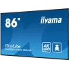 Ecrã de sinalética iiyama LH8664UHS-B2AG Digital Signage ecrã plano 2,17 m (85,6 polegadas) Wi-Fi 500 cd/m² 4K Ultra HD preto processador integrado Android 11 24/7