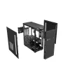 Caixa de PC GEMBIRD Fornax 160 Mini Tower – preta, SPCC, suporta ITX/mATX/ATX, 1×3,5 polegadas + 3×2,5 polegadas baías, 7 slots de expansão, 445×185×390 mm