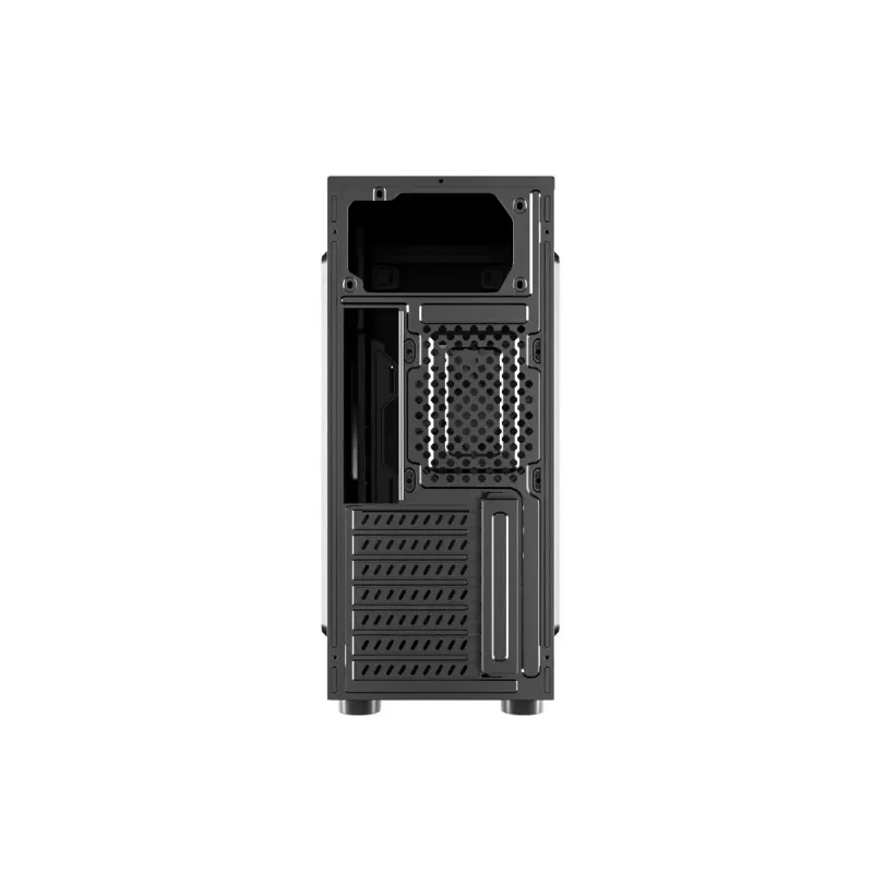 Caixa de PC GEMBIRD Fornax 160 Mini Tower – preta, SPCC, suporta ITX/mATX/ATX, 1×3,5 polegadas + 3×2,5 polegadas baías, 7 slots de expansão, 445×185×390 mm