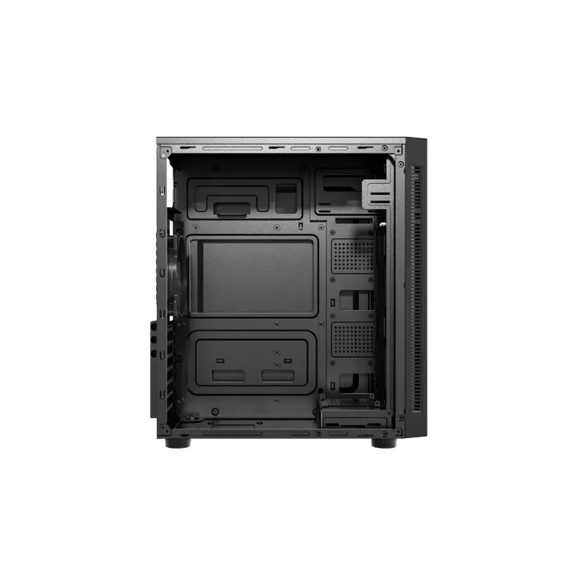 Caixa de PC GEMBIRD Fornax 160 Mini Tower – preta, SPCC, suporta ITX/mATX/ATX, 1×3,5 polegadas + 3×2,5 polegadas baías, 7 slots de expansão, 445×185×390 mm