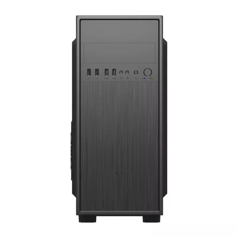 Caixa de PC GEMBIRD Fornax 160 Mini Tower – preta, SPCC, suporta ITX/mATX/ATX, 1×3,5 polegadas + 3×2,5 polegadas baías, 7 slots de expansão, 445×185×390 mm