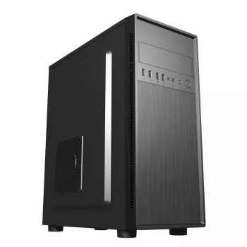 Caixa de PC GEMBIRD Fornax 160 Mini Tower – preta, SPCC, suporta ITX/mATX/ATX, 1×3,5 polegadas + 3×2,5 polegadas baías, 7 slots de expansão, 445×185×390 mm