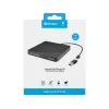 Unidade de DVD Sandberg USB-C/A, preto, Tray, Desktop/Laptop, DVD Super Multi DL, USB Type-C, CD-R, CD-ROM, CD-RW, DVD+R DL, DVD-R, DVD-R DL, DVD-RAM, DVD-ROM, DVD-RW