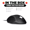 Rato HP OMEN Vector, destro, IR-LED, USB Type-A, 16000 DPI, 1 ms, preto