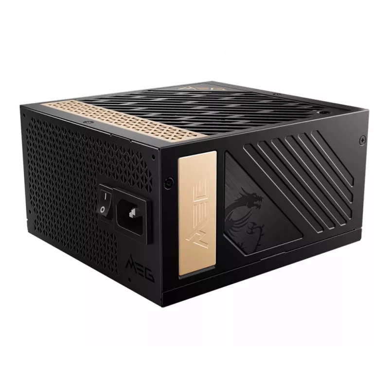 Fonte de alimentação MSI MEG AI1300P PCIE5 1300 W 24-Pin ATX ATX preto