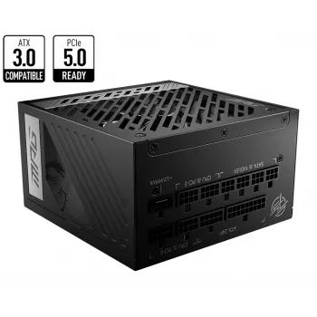 Fonte de alimentação MSI MPG A850G PCIE5 850 W 24-Pin ATX ATX preto