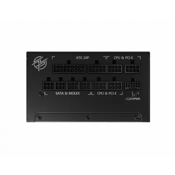 Fonte de alimentação MSI MPG A850G PCIE5 850 W 24-Pin ATX ATX preto
