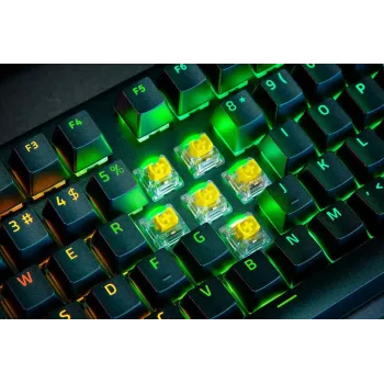 Teclado Razer BlackWidow V4 Pro Gaming USB QWERTY US International preto Mecânico RGB LED