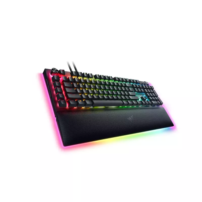 Teclado Razer BlackWidow V4 Pro Gaming USB QWERTY US International preto Mecânico RGB LED