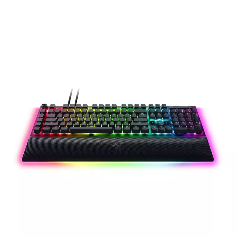 Teclado Razer BlackWidow V4 Pro Gaming USB QWERTY US International preto Mecânico RGB LED