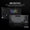 Teclado mecânico de gaming Corsair K65 PLUS WIRELESS RGB Wireless USB preto