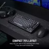 Teclado mecânico de gaming Corsair K65 PLUS WIRELESS RGB Wireless USB preto