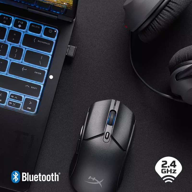 HyperX Pulsefire Haste 2 Core Wls – Rato de gaming (preto/preto)
